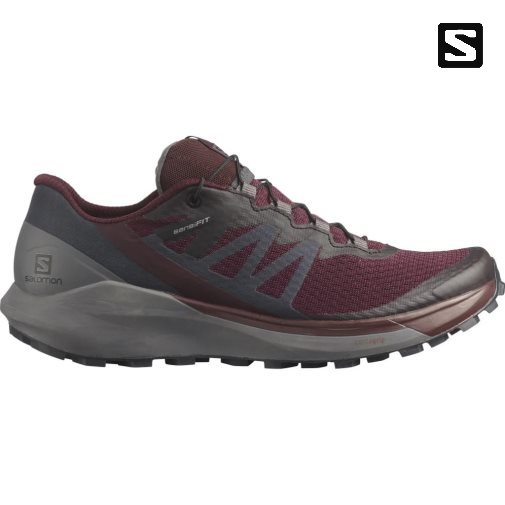 Tenis Para Trail Running Salomon Sense Ride 4 Mujer Vino Grises Oscuro | MX FDXR251